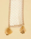 Ivory White Sequined Stole image number 1